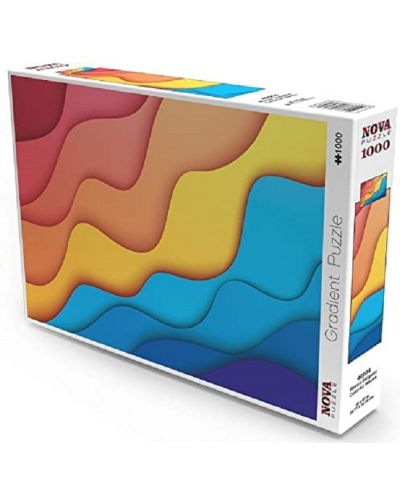 Παζλ Nova puzzle από 1000 κομμάτια - Χρωματιστά κύματα - 1